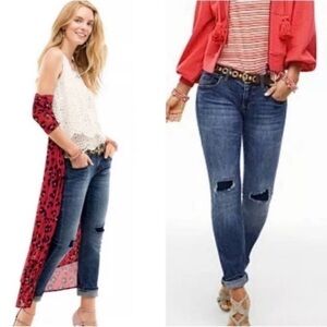 NWT CABI Boyfriend Slim distressed 5695 jeans size 4